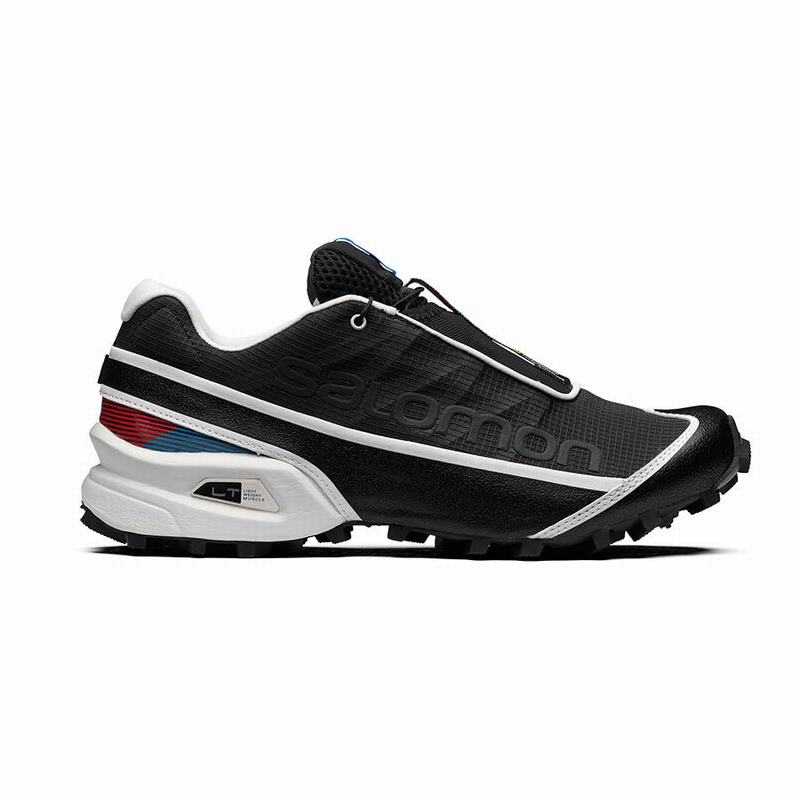 SALOMON STREETCROSS Philippines - Men's Trail Running Shoes - Black/White | 537968-DQJ